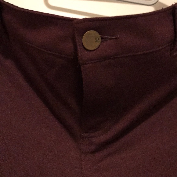 Maroon Stretch Pants - Picture 3 of 6